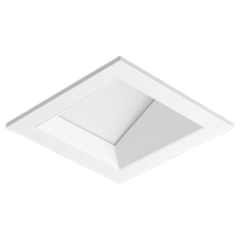 Visual Comfort Architectural ENCL2SRF-L12WD31WN-B-B Modern Entra CL 2" Square Wall Wash Flanged Trim / Remodel Housing - CCT: Warm Dim (3000K-1800K) - 12W - Reflector/Baffle Color: Black- Finish: Black