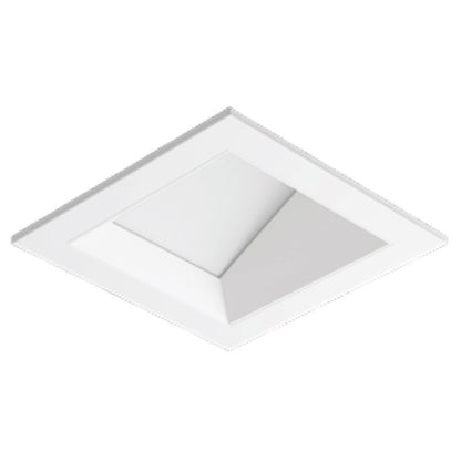 Visual Comfort Architectural ENCL2SRF-L12WD31WN-B-B Modern Entra CL 2" Square Wall Wash Flanged Trim / Remodel Housing - CCT: Warm Dim (3000K-1800K) - 12W - Reflector/Baffle Color: Black- Finish: Black