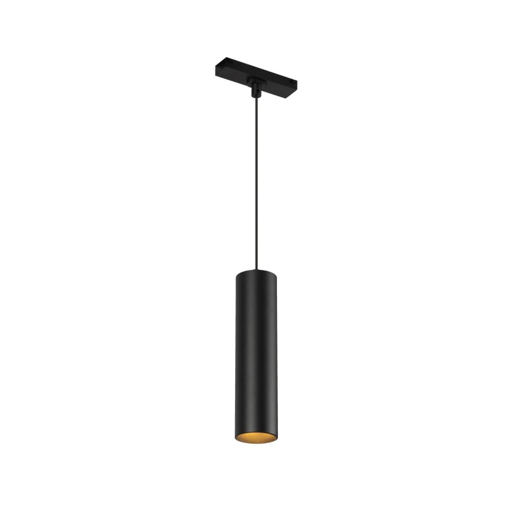 Kuzco Lighting TRP71602-BK Remuda 2 inch LED Track Pendant in Black with Clear Acrylic Lens, Color Temperature 3000K, Wattage 8W