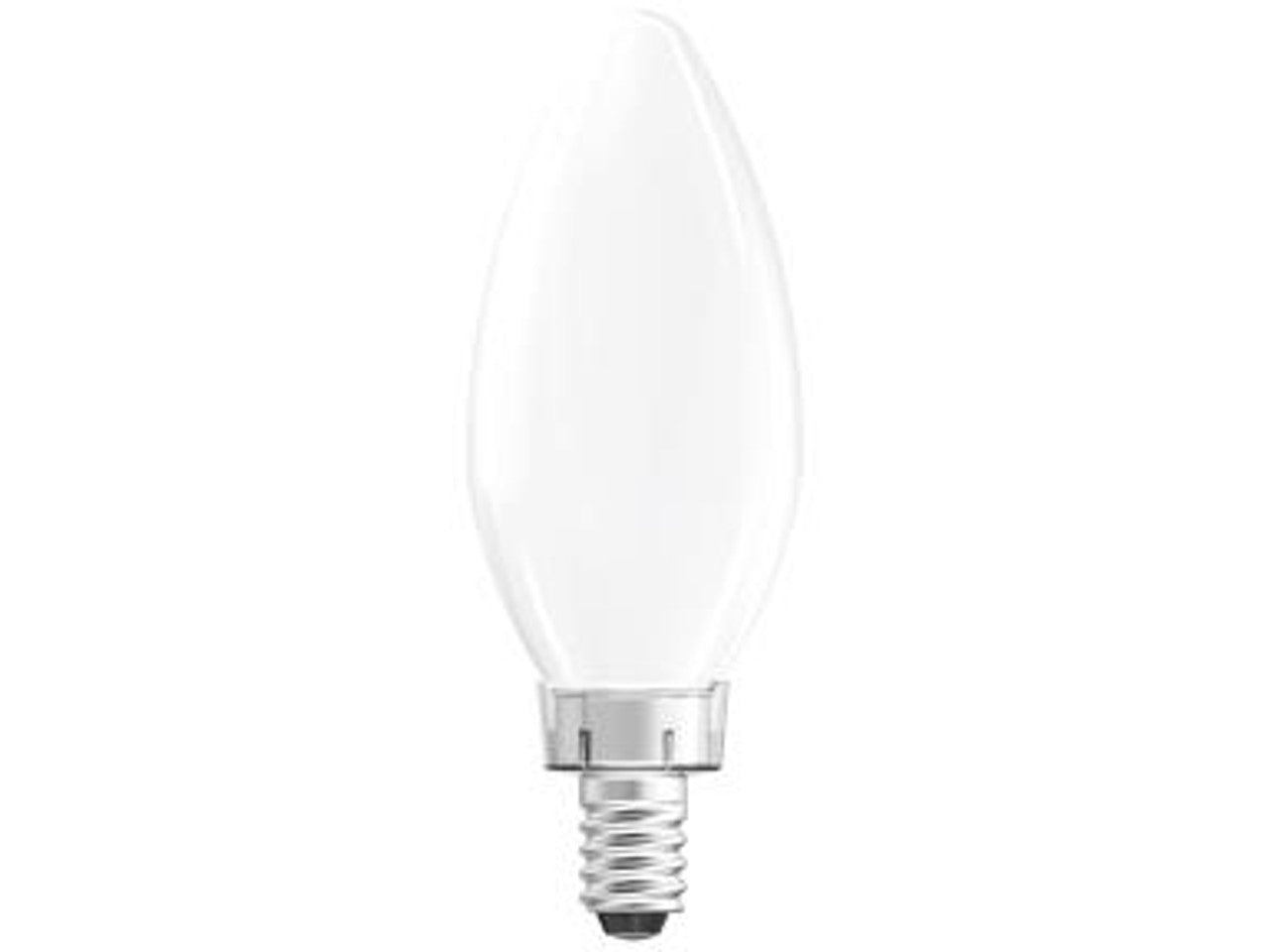 MaxLite EFF5B1027C/3P/WS Enclosed Frost B10 Dim Filament, Wingstack Blunt Tip Candle, Color Temperature 2700K, Wattage 5W - 3 Pack