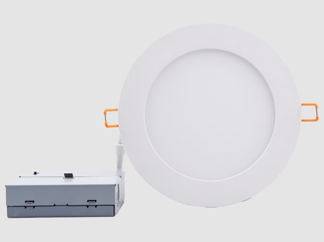 Eiko DWR8/20W/9CCT5/120DT 8" Downlight Wafer Remote Driver, Lumens 1600Lm, Wattage 20W, 90CRI, Multi-Color Temperature 2700/3000/3500/4000/5000K, Voltage 120V, DIM Triac