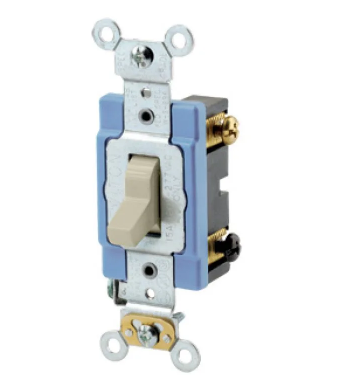 Leviton 1203-2I Toggle Switch, 15 Amp, 120/277 Volt, lvory