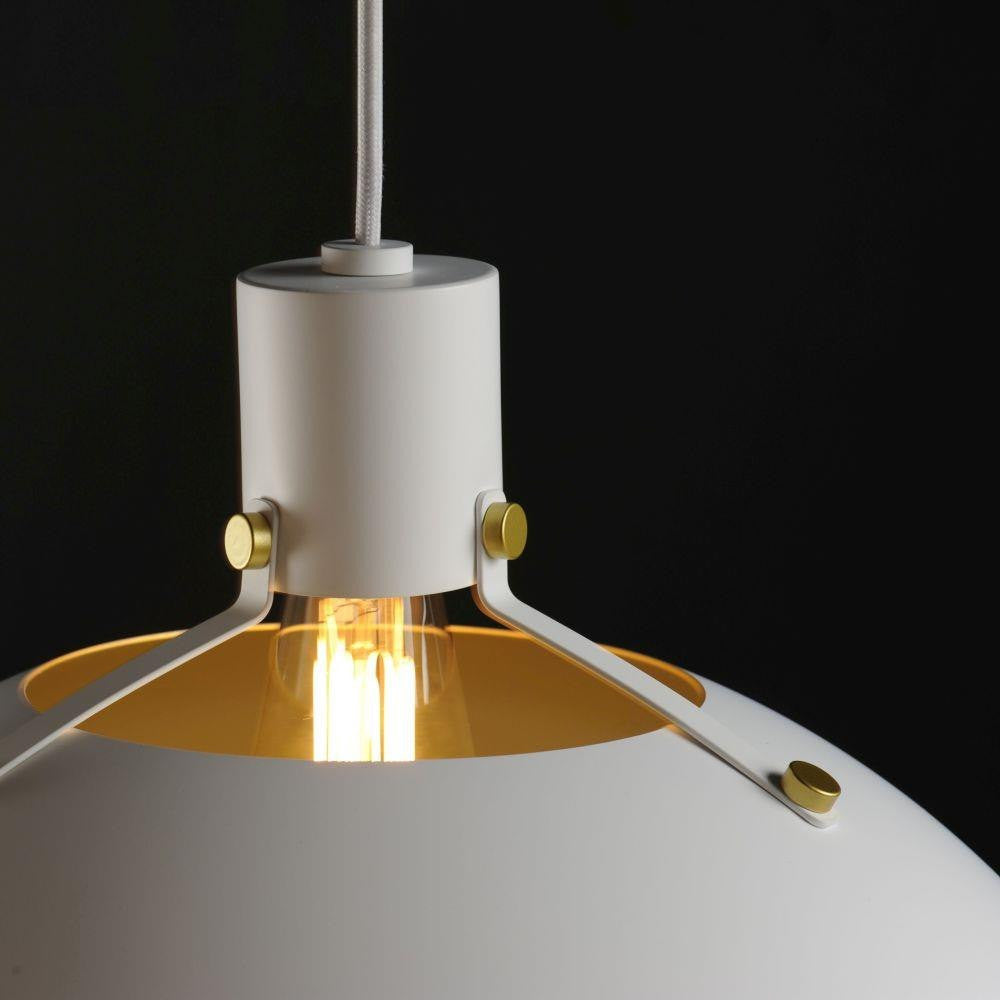Maxim Lighting 12048WTSBR Dawn Pendant Illuminated Interior Detail