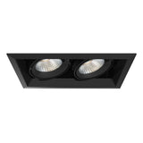 Eurofase TE132LED-35-4-01 13-in 52W 2-Light Recessed Light With Trim - 40° - 120V - 3500K - Black/Black