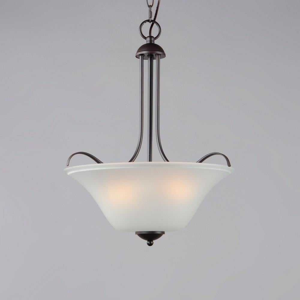 Maxim Lighting 12070FTSN Vital 3 Light Satin Nickel Pendant - Lit View