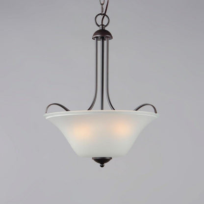 Maxim Lighting 12070FTSN Vital 3 Light Satin Nickel Pendant - Lit View