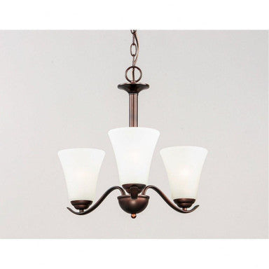 Maxim Lighting 12073FTOI Vital 3 Light Chandelier Oil Rubbed Bronze Angled View