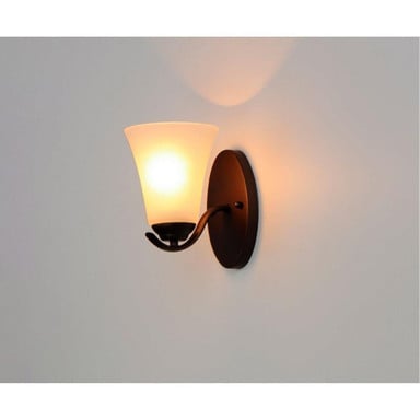 Maxim Lighting 12081FTOI Vital 1 Light Oil Rubbed Bronze Wall Sconce - Lit Close-Up on Wall