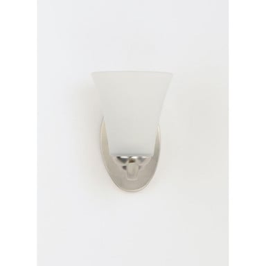 Maxim Lighting 12081FTSN Vital 1 Light Wall Sconce Satin Nickel with Frosted Glass Shade