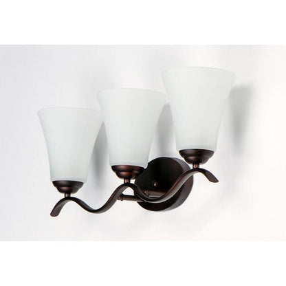 Maxim Lighting 12083FTPC Vital 3 Light 23.5 Inch Polished Chrome Bath Vanity Wall Light - Angle View