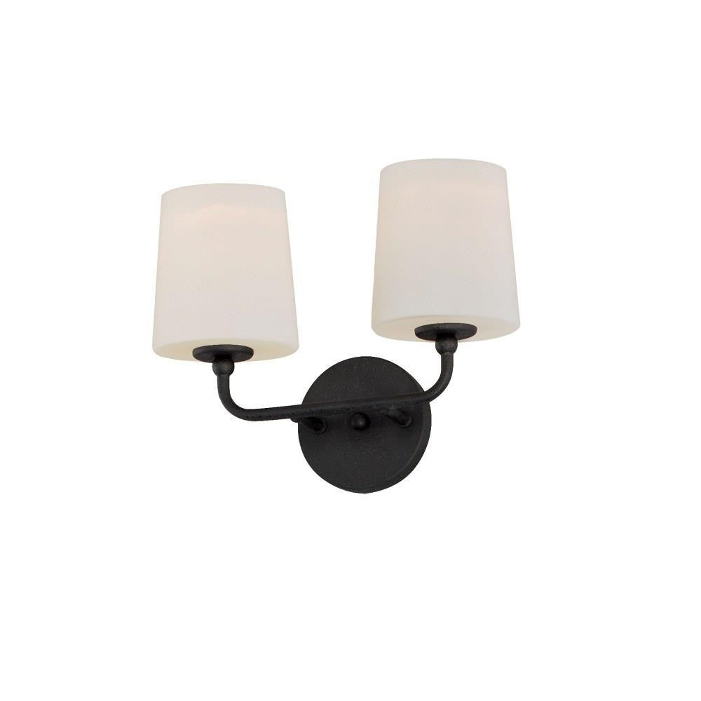 Maxim Lighting 12092SWBK Bristol 2 Light Black Wall Sconce