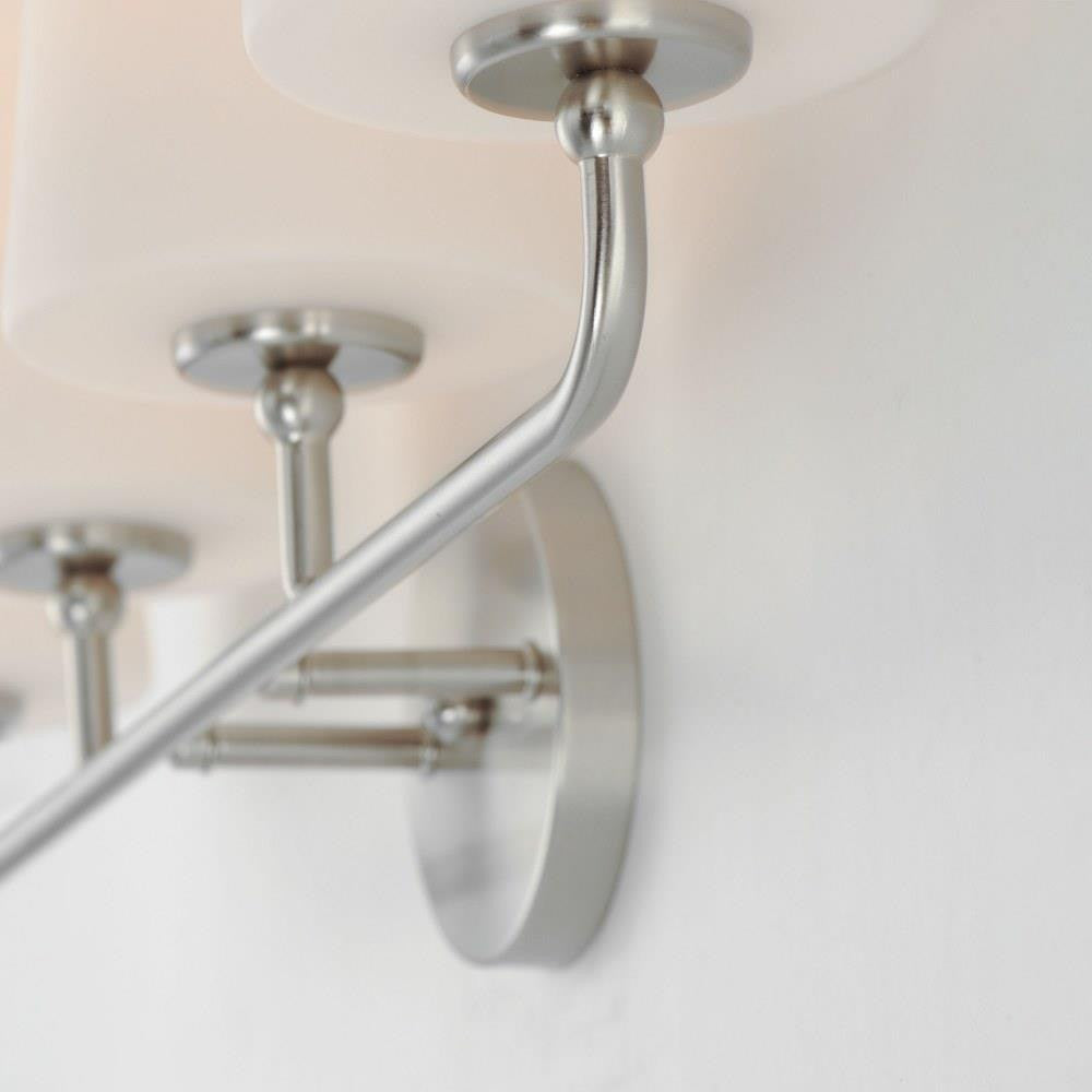 Maxim Lighting 12094SWBK Bristol Bath Vanity Wall Light - Close-up of arm and canopy detail