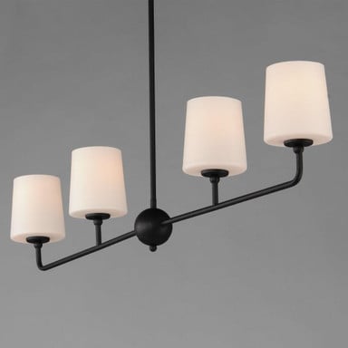 Maxim Lighting 12097SWAR Bristol 4 Light 48 inch Anthracite Linear Pendant Ceiling Light - Angled View