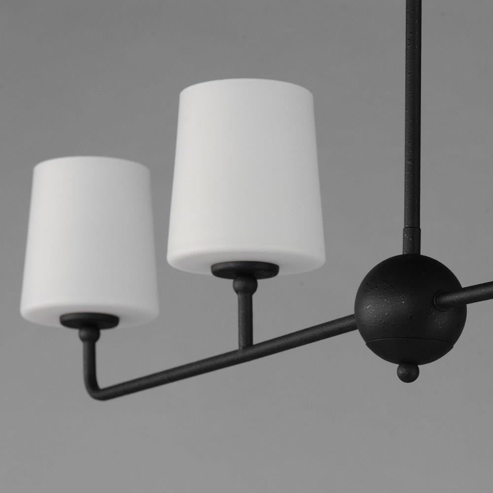 Maxim Lighting 12097SWAR Bristol 4 Light 48 inch Anthracite Linear Pendant Ceiling Light - Shade and Arm Detail