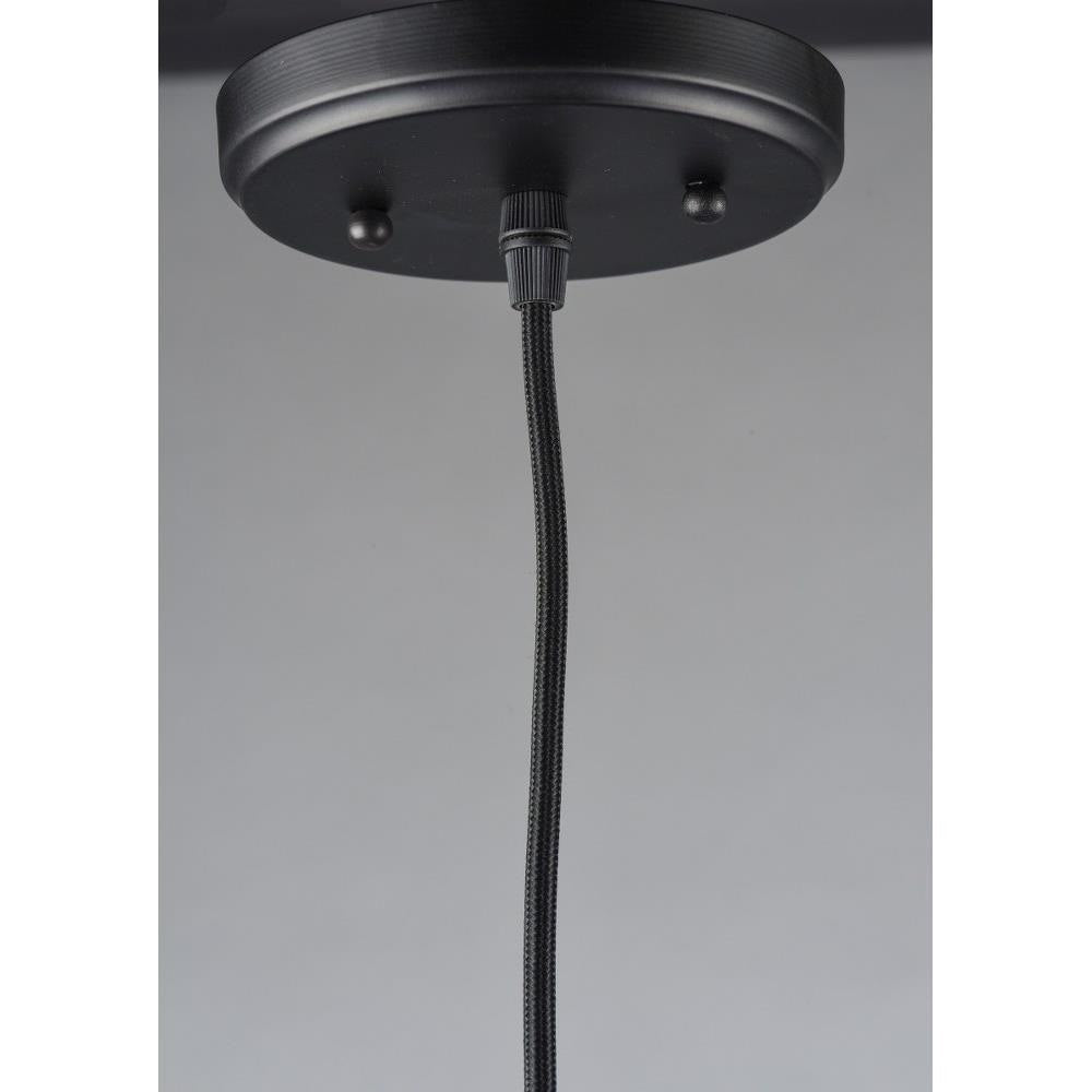 Maxim Lighting 12121BKAB Early Electric Mini Pendant Black Canopy and Cord Detail