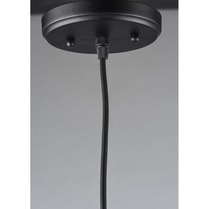 Maxim Lighting 12121BKAB Early Electric Mini Pendant Black Canopy and Cord Detail