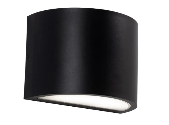 AFX Lighting CELW0705LAJUDBK 7" Outdoor LED Wall Sconce, Wattage 24W, Multi-Color Temperature, Voltage 120-277V, Black