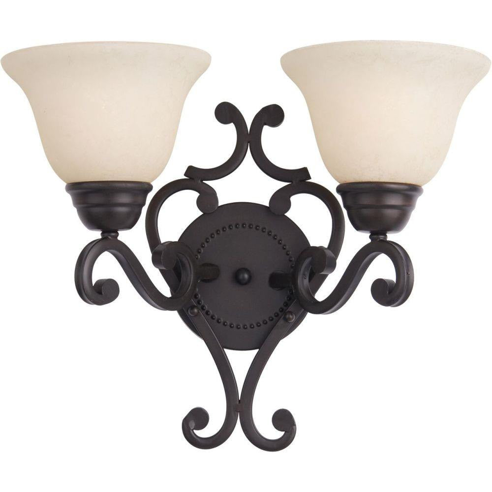 Maxim Lighting 12212FIOI Manor 2 Light 15.5 inch Oil Rubbed Bronze Wall Sconce