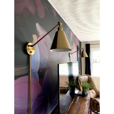 Maxim Lighting 12222HR Library Wall Sconce Installed Detail View