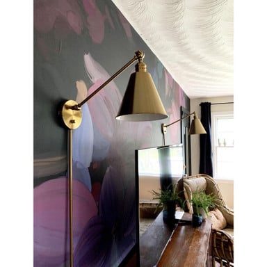 Maxim Lighting 12222PN Library Wall Sconce Lifestyle Wall Mounted Close-Up