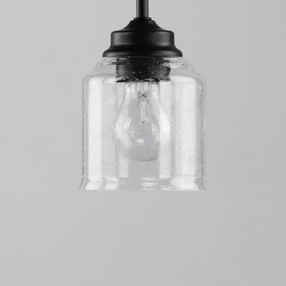 Maxim Lighting 12260CDSN Acadia Chandelier Clear Seedy Glass Shade Close-Up Detail