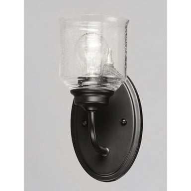 Maxim Lighting 12261CDSN Acadia 1 Light Bath Vanity Wall Sconce Angle View