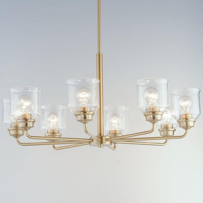 Maxim Lighting 12268CDHR Acadia Chandelier Close-Up Angle View