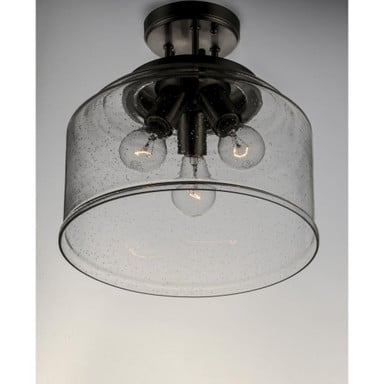 Maxim Lighting 12271CDSN Acadia Semi Flush Mount Side Installed View