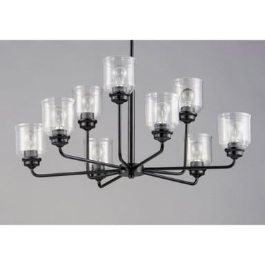 Maxim Lighting 12277CDBK Acadia 9 Light Black Chandelier - Angle View