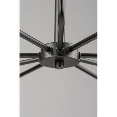Maxim Lighting 12277CDBK Acadia 9 Light Black Chandelier - Center Hub Detail