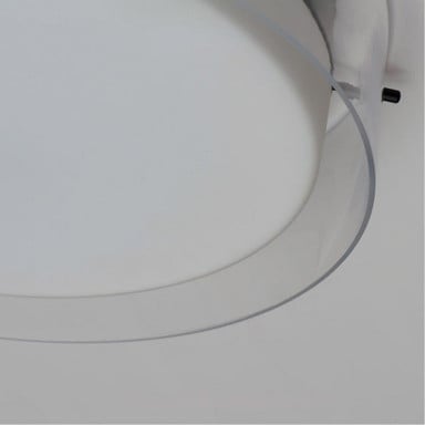 Maxim Lighting 12284CLSWSN Duo Flush Mount Glass Shade Detail
