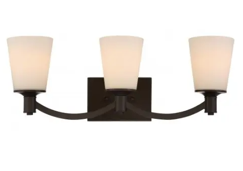 Nuvo 60-5923 Laguna Vanity Light, 3 Light, Forest Bronze