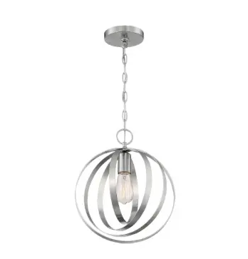 Nuvo 60-7046 Pendleton Series Pendant Light, Wattage 100W, Brushed Nickel