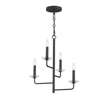 Maxim Lighting 12324TCAR Madeira 4 Light 16 inch Anthracite Chandelier Ceiling Light - Full View