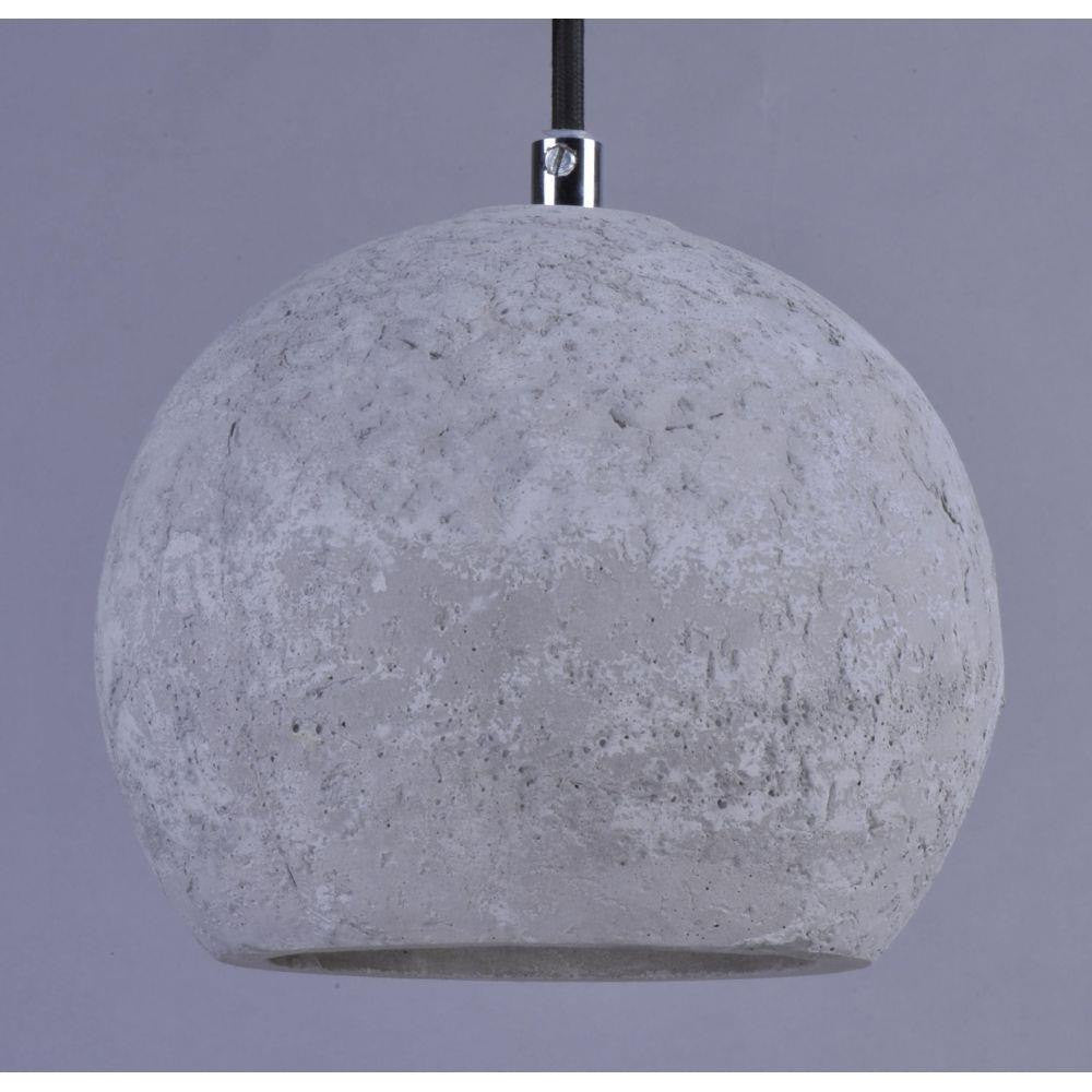 Maxim Lighting 12390GYPC Crete 1 Light 7 inch Gray Concrete Pendant Ceiling Light - Side View