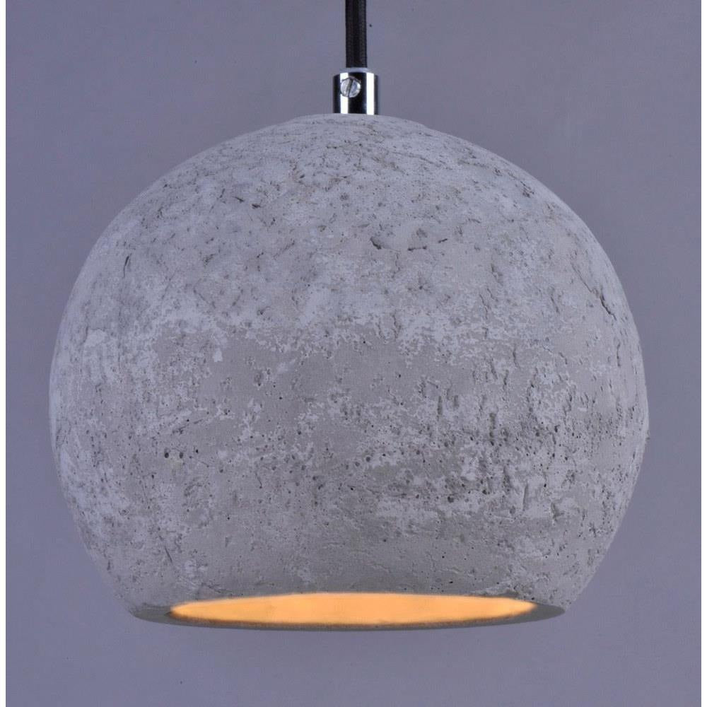 Maxim Lighting 12390GYPC Crete 1 Light 7 inch Gray Concrete Pendant Ceiling Light - Close-Up Detail