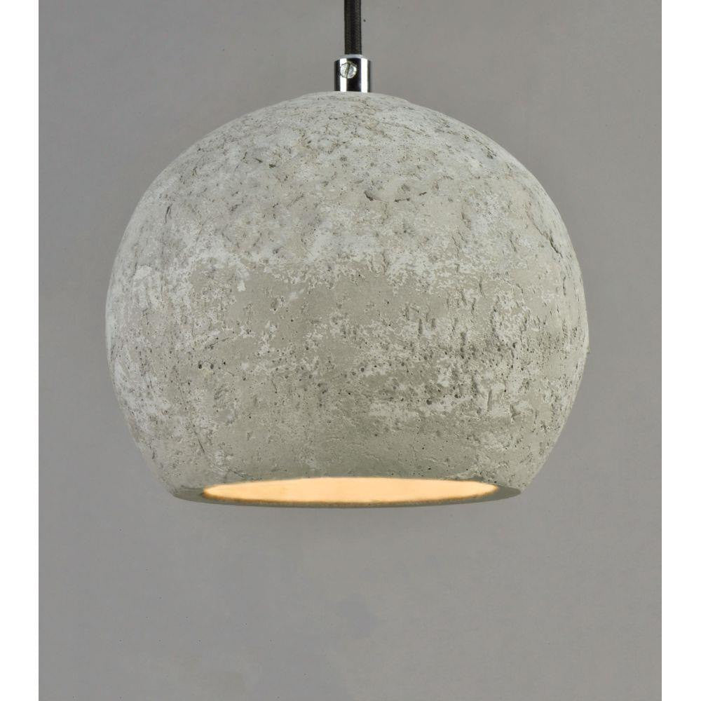 Maxim Lighting 12390GYPC Crete 1 Light 7 inch Gray Concrete Pendant Ceiling Light - Bottom Angle View