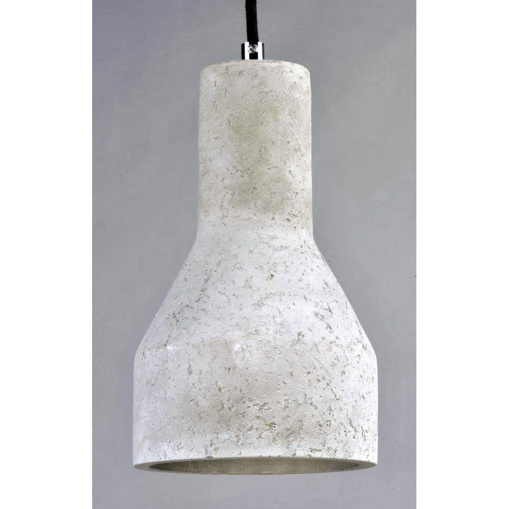 Maxim Lighting 12392GYPC Crete Mini Pendant Alternate Angle View of Concrete Shade