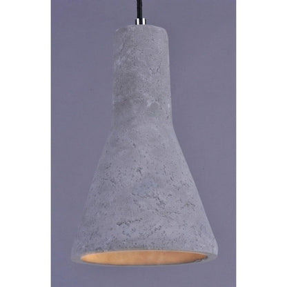 Maxim Lighting 12394GYPC Crete 1 Light Natural Gray Concrete Pendant - Detail Angle View