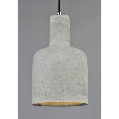 Maxim Lighting 12395GYPC Crete 1 Light Gray Concrete Mini Pendant - Side View