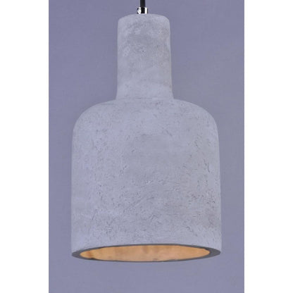 Maxim Lighting 12395GYPC Crete 1 Light Gray Concrete Mini Pendant - Close Up Side View
