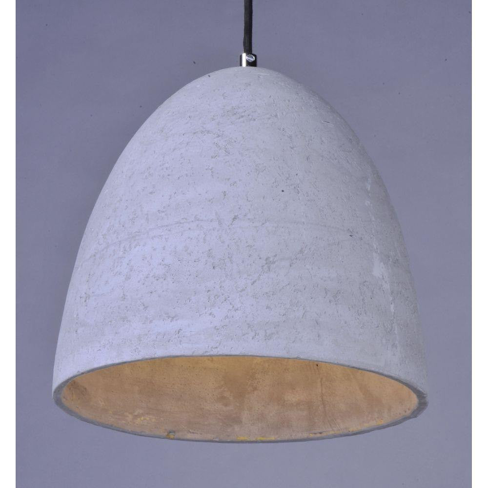 Maxim Lighting 12397GYPC Crete Pendant - Close-Up of Concrete Cement Dome Shade