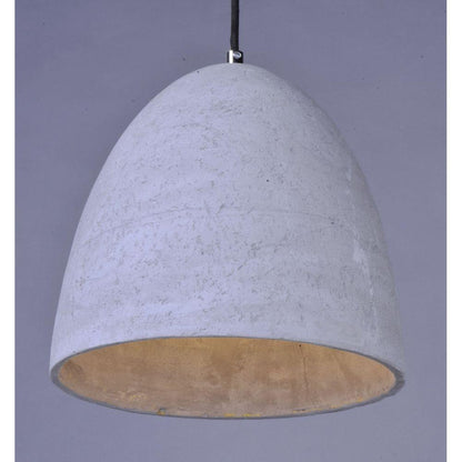 Maxim Lighting 12397GYPC Crete Pendant - Close-Up of Concrete Cement Dome Shade