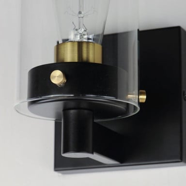 Maxim Lighting 12401CLSN Pinn Wall Sconce Close-Up Detail View