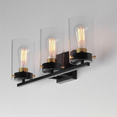 Maxim Lighting 12403CLSN Pinn Bath Vanity Wall Light - Angle View