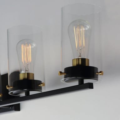 Maxim Lighting 12405CLSN Pinn 5 Light Bath Vanity Wall Light - Detail Close-Up