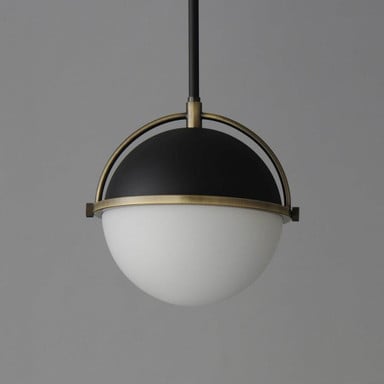 Maxim Lighting 12411SWSNSBR Duke 1 Light Pendant Front Angle View