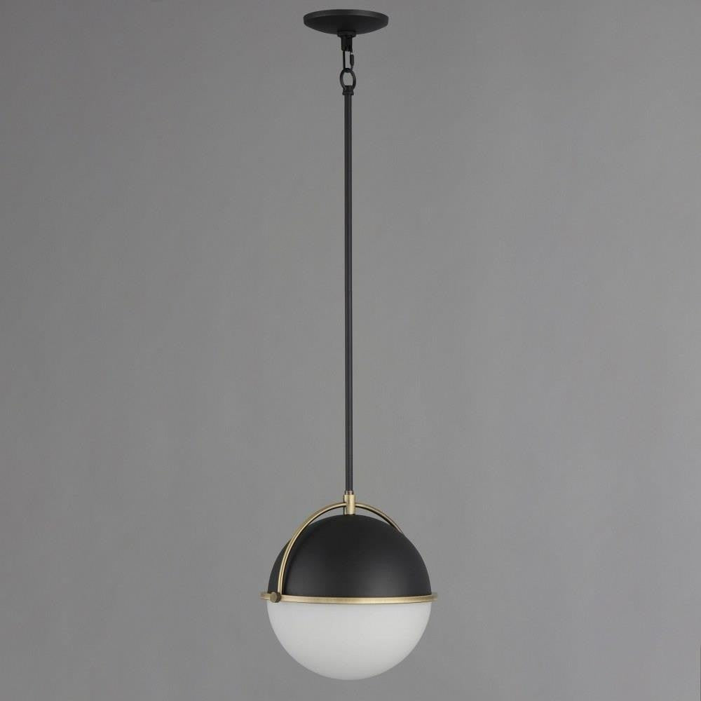 Maxim Lighting 12412SWSNSBR Duke 1 Light Pendant Ceiling Light - Full Hang View on Gray Background