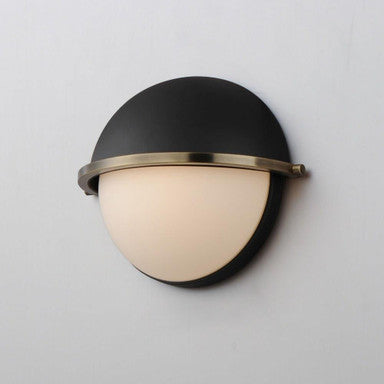 Maxim Lighting 12418SWSNSBR Duke 1 Light Wall Sconce Mounted on Wall Front Angle View