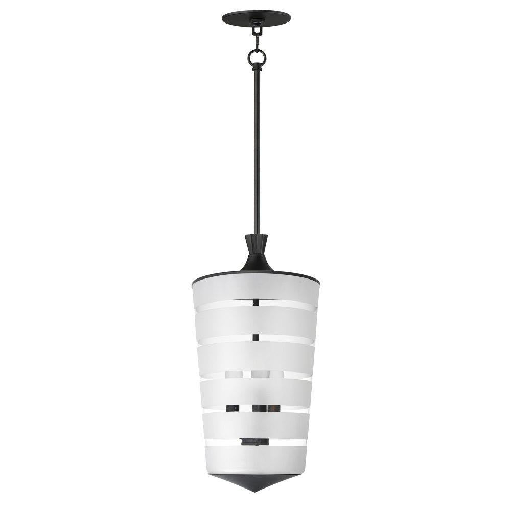 Maxim Lighting 12443CLFTBK Copacabana 3 Light Black Pendant Ceiling Light